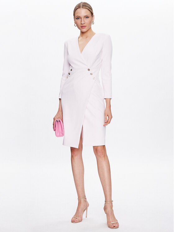 PINKO Pinko Коктейлна рокля Misiones 100519 A0HC Розов Regular Fit