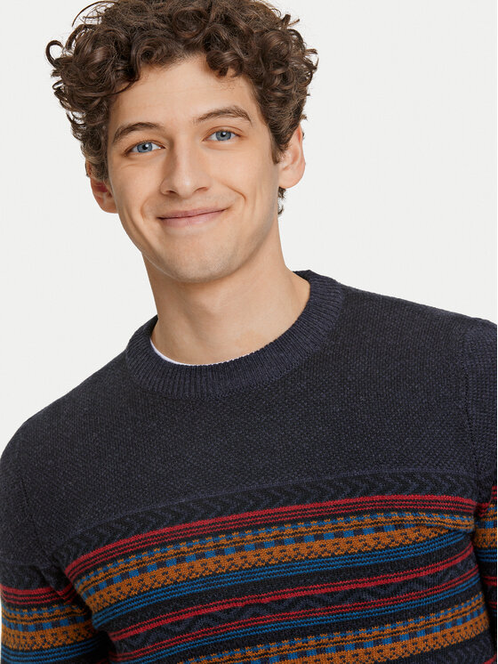 Lindbergh Lindbergh Sweater 30-80042 Sötétkék Slim Fit