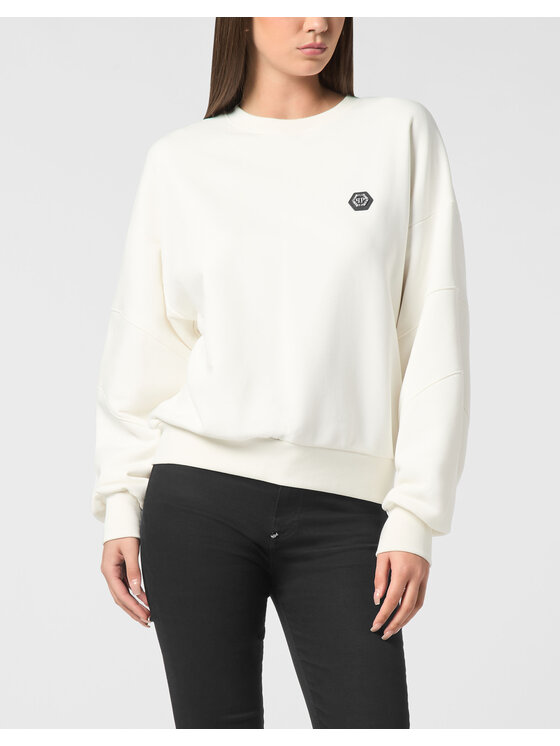 PHILIPP PLEIN PHILIPP PLEIN Bluza 26331 Biały Regular Fit