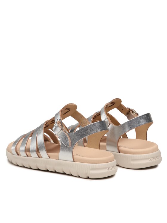 Geox Geox Sandály J Sandal Soleima Gir J35GSB 000CF C1007 S Stříbrná