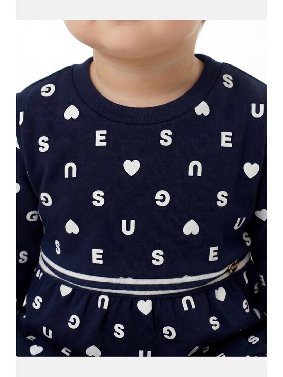 Guess Kids Guess Kids Sukienka codzienna 183604 Niebieski Classic Fit