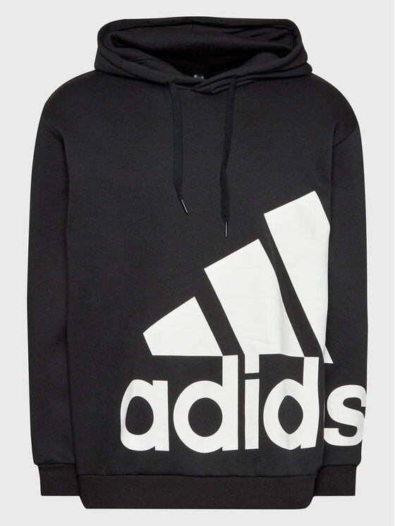 adidas adidas Суитшърт Essentials Giant Logo HL6925 Черен Loose Fit