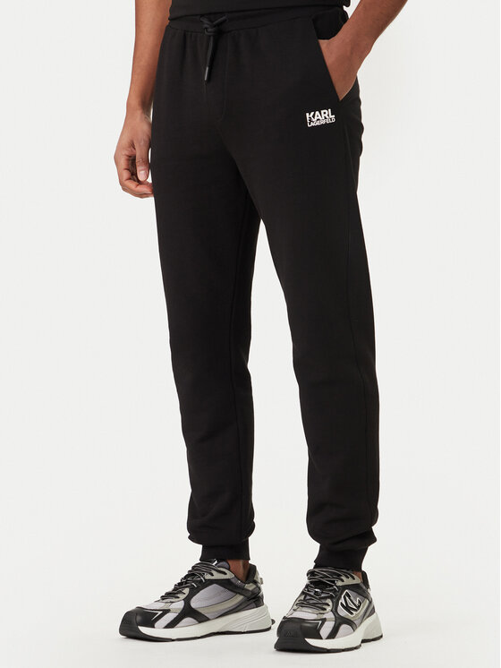 KARL LAGERFELD Pantaloni trening 705782 562917 Negru Regular Fit