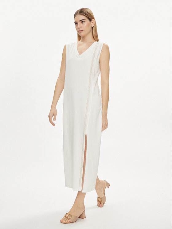 Liu Jo Sport Liu Jo Sport Vsakodnevna obleka TA4262 JS088 Bela Regular Fit