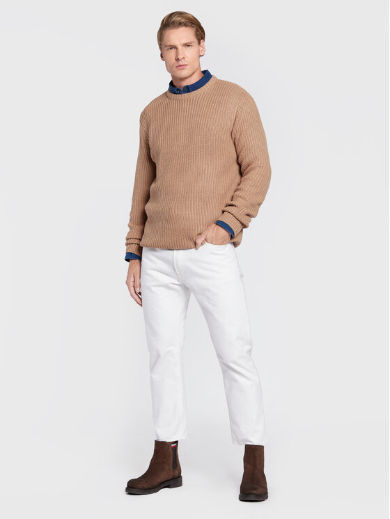 Maglione MK-181BINARYR Beige Regular Fit