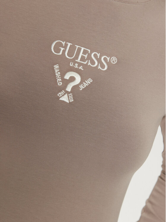 Guess Guess Bluse Colette V4YI23 KCDH1 Grau Slim Fit