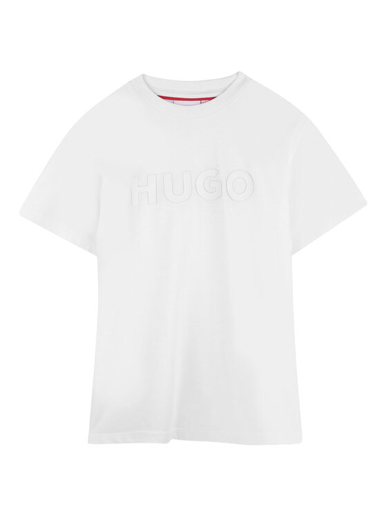HUGO Tricou G01014 D Alb Regular Fit