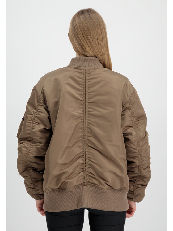 Alpha Industries Alpha Industries Kurtka bomber CWU MA-1 No Cords Bomber Jacket Women Brązowy Oversize