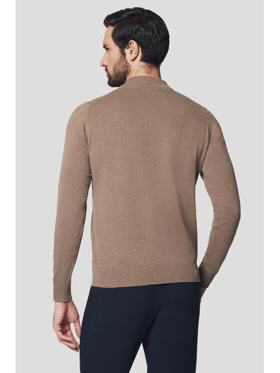 Lancerto Lancerto Sweter Svein SW073224000077 Beżowy Regular Fit