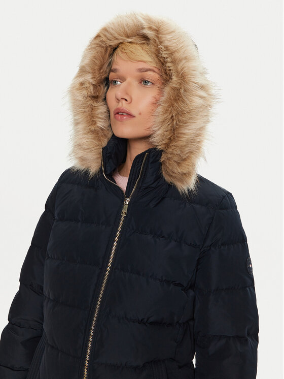 Tommy Hilfiger Tommy Hilfiger Daunenjacke WW0WW43600 Dunkelblau Regular Fit