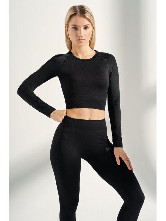 ROUGH RADICAL ROUGH RADICAL Koszulka techniczna DIAMOND RASHGUARD Czarny Slim Fit