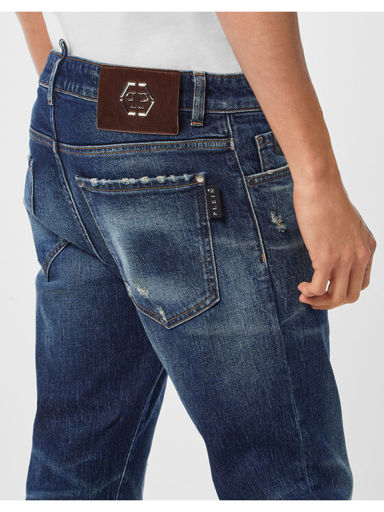 PHILIPP PLEIN PHILIPP PLEIN Jeansy 26867 Niebieski Straight Leg