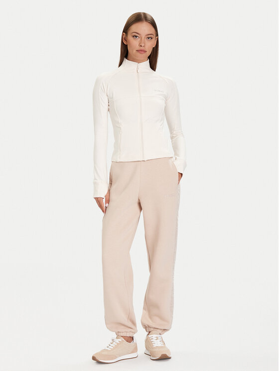 Guess Guess Spodnie dresowe V5BB10 KB681 Beżowy Regular Fit