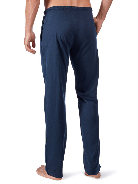 Huber Huber Bavlnené nohavice 117836 Tmavomodrá Regular Fit