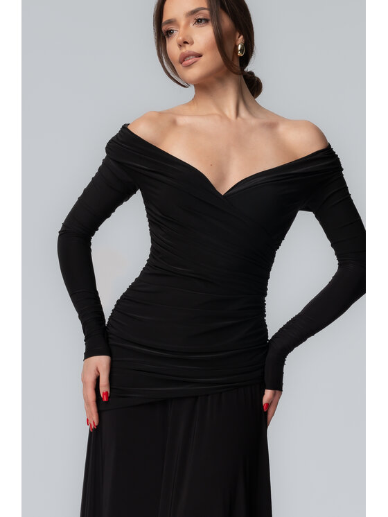 Aurora Aurora Sukienka wieczorowa Anastasia Czarny Feminine Fit