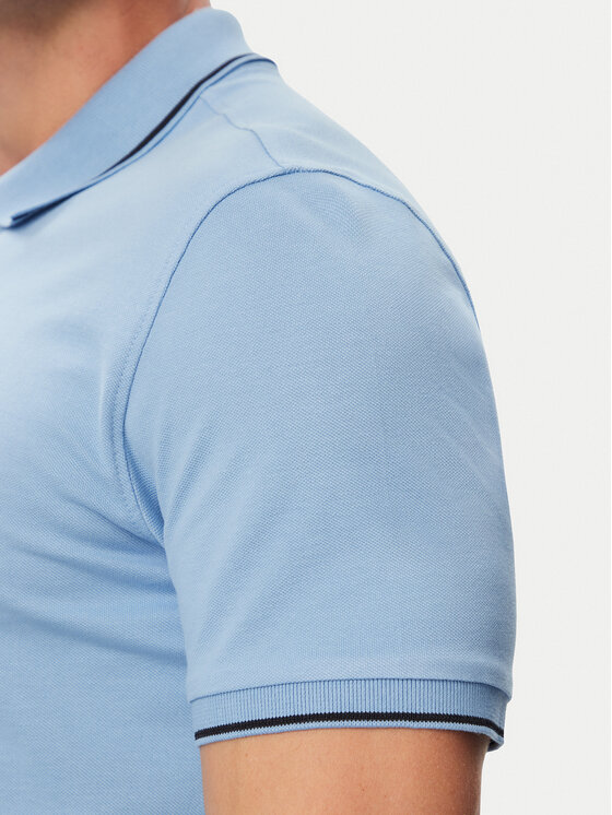 Beverly Hills Polo Club Beverly Hills Polo Club Tricou polo P-SS26M-P42561BBU Albastru deschis Regular Fit