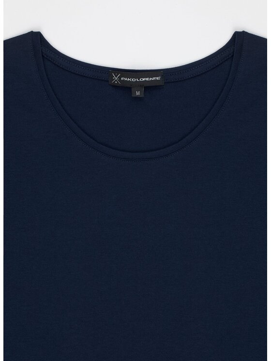 Pako Lorente Pako Lorente Longsleeve P000B-TL-006 Granatowy Slim Fit