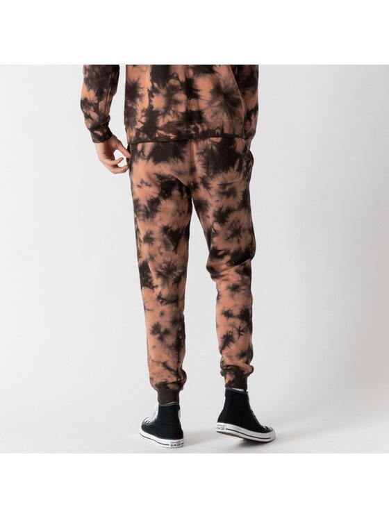Converse Converse Spodnie dresowe Go-To Dyed Brązowy Regular Fit