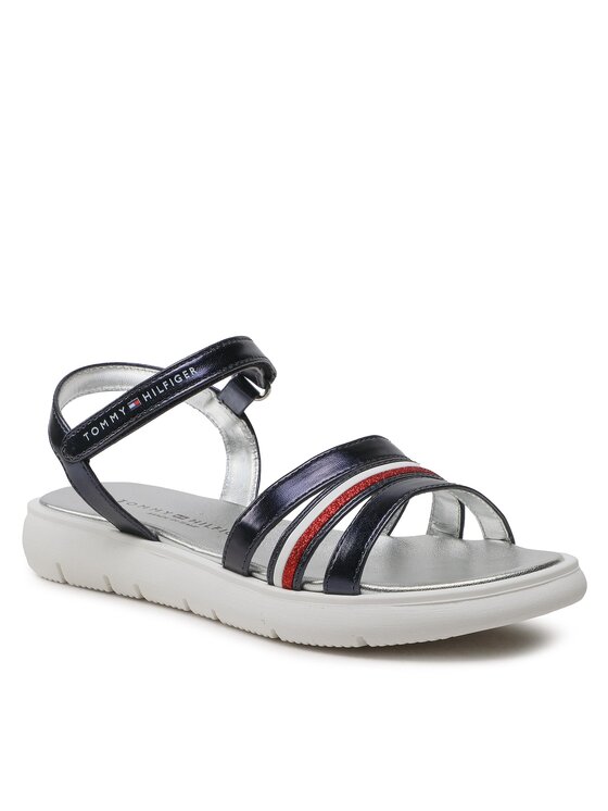 Tommy Hilfiger Tommy Hilfiger Basutės Stripes Velcro T4A2-32771-1372 S Tamsiai mėlyna