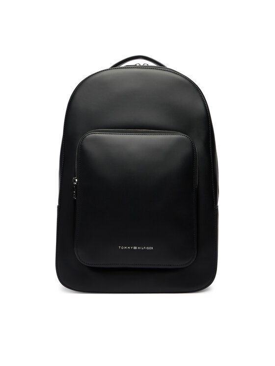 Tommy Hilfiger Tommy Hilfiger Rucsac Th Business Leather Backpack AM0AM14162 Negru