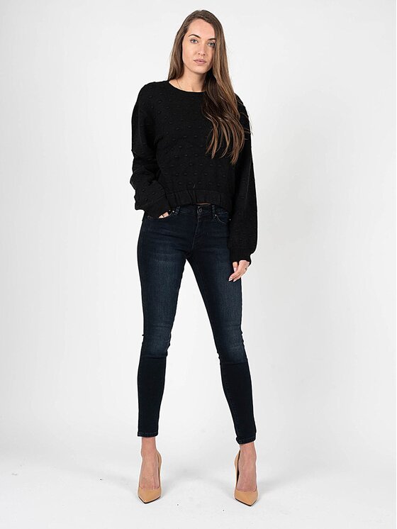 Silvian Heach Silvian Heach Πουλόβερ PGA22142MA Μαύρο Oversize