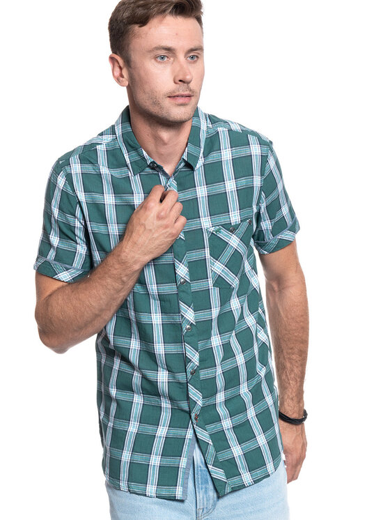 Mustang Mustang Camicia COLLIN CHECK SHIRT Bianco Regular Fit
