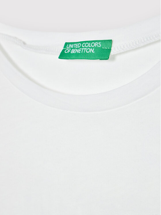 United Colors Of Benetton United Colors Of Benetton T-shirt 3I1XC102T Bijela Regular Fit