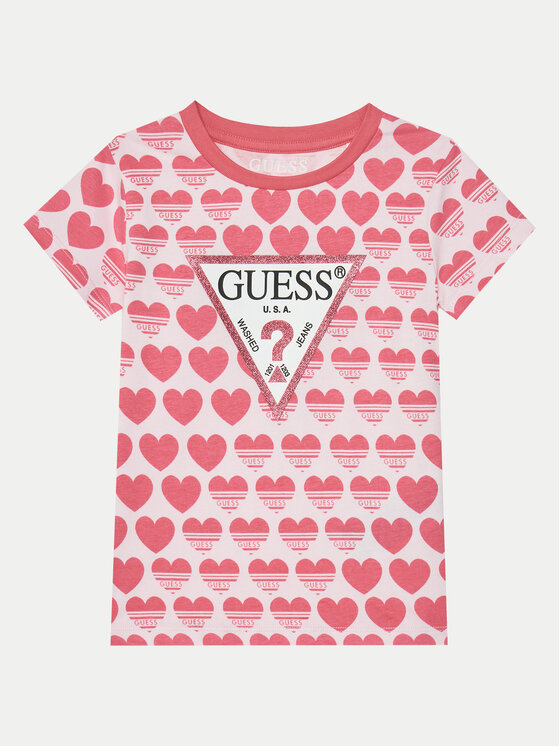 Guess Tričko K5RI15 K6YW4 Farebná Regular Fit
