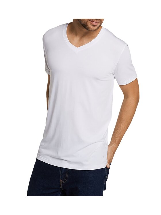 Bamboo Basics Bamboo Basics T-Shirt 21196 Biały Stretch Fit