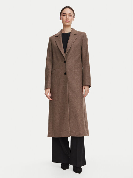 HUGO HUGO Wollmantel Mojeni 50569838 Braun Relaxed Fit