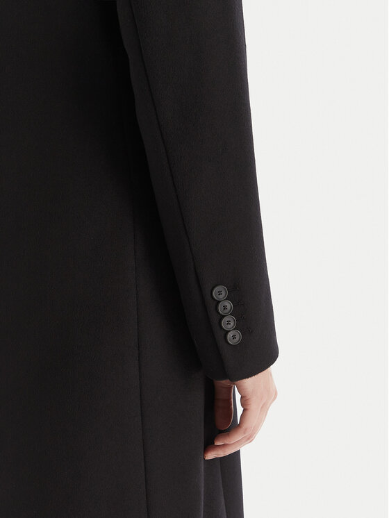 BOSS BOSS Vilnonis paltas Classin 50548371 Juoda Regular Fit