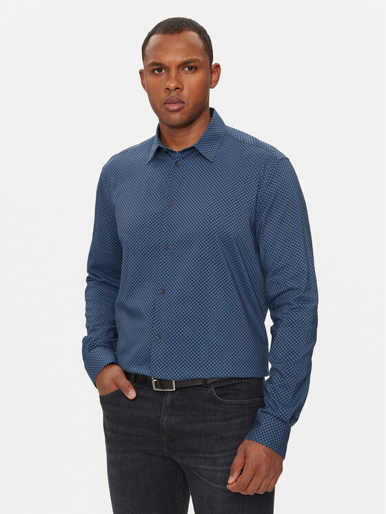 Sisley Sisley Ing 535VSQ03S Kék Regular Fit