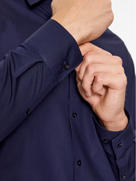 HUGO Hugo Košeľa Kenno 50289499 Tmavomodrá Slim Fit