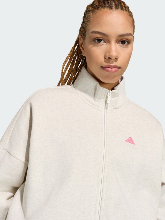 adidas adidas Bluza 3 STRIPES STUDIO Beżowy Loose Fit