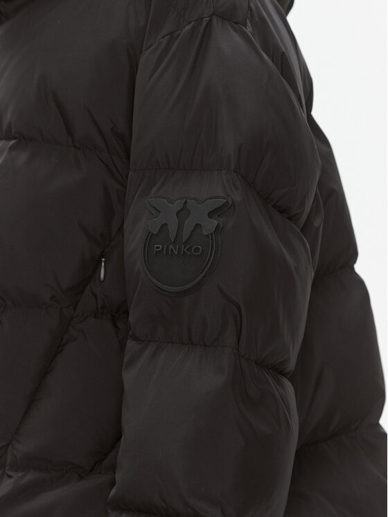 PINKO PINKO Žieminė striukė Giza 101602 A11N Juoda Regular Fit