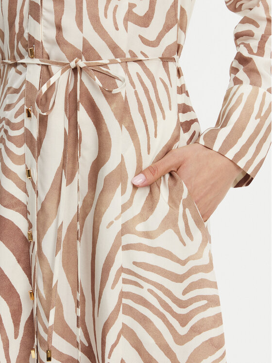Marciano Guess Marciano Guess Rochie tip cămașă 5GGK08 7314A Bej Regular Fit