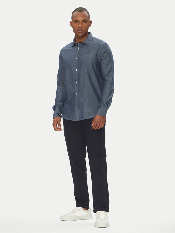 Aeronautica Militare Aeronautica Militare Srajca 251CA1276CT3292 Modra Regular Fit