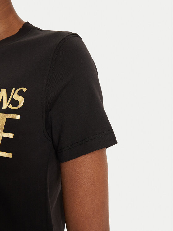 Versace Jeans Couture Versace Jeans Couture T-Shirt 77HAHT01 Czarny Regular Fit