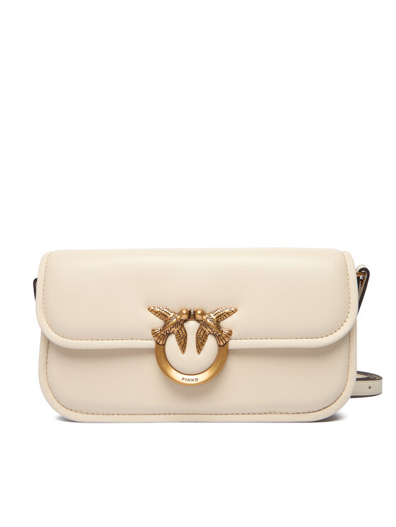PINKO PINKO Τσάντα Love Box Baguette Al 25-26 PLTT 105083 A26L Εκρού