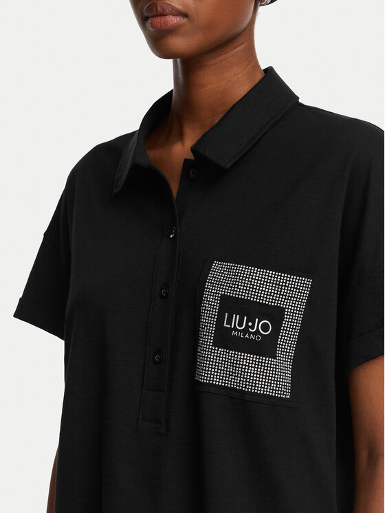 Liu Jo Sport Liu Jo Sport Polo marškinėliai TA6159 JS870 Juoda Regular Fit