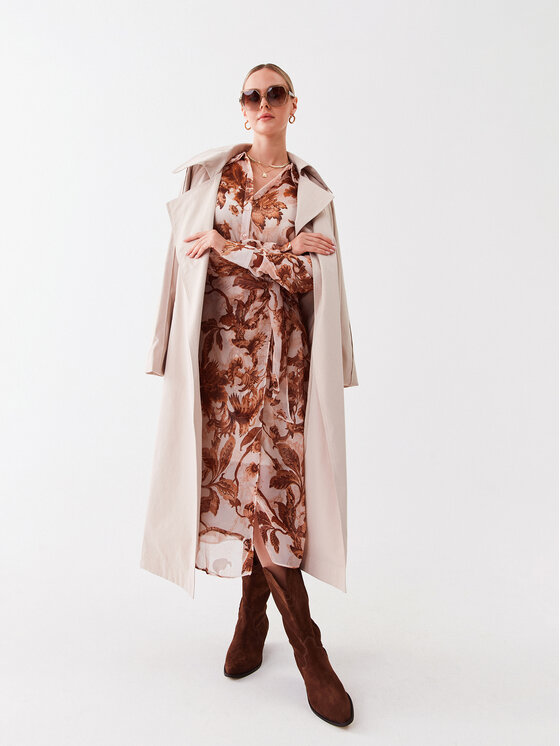 Guess Guess Krekla kleita W3RK18 WDW52 Bēšs Regular Fit