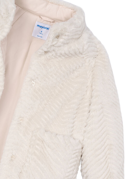 Mayoral Mayoral Шуба 4441 Бежевий Regular Fit