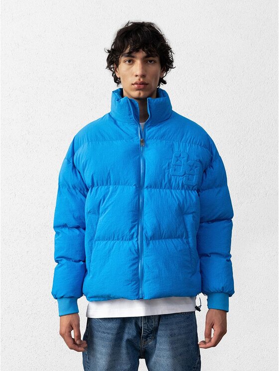 Jigga Wear Jigga Wear Kurtka puchowa Kurtka Puchowa Męska Niebieska Jigga Wear Star XXL Niebieski Regular Fit
