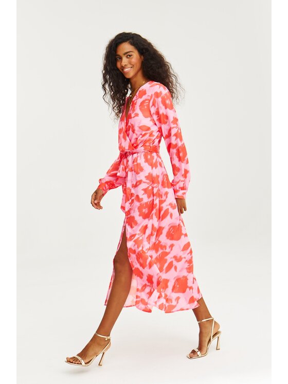 NAOKO NAOKO Každodenné šaty Ciao Fragolina Ružová Regular Fit