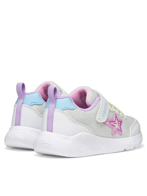 Geox Geox Snīkeri J Sprintye Girl J55FWA 0AS54 C0653 S Balts