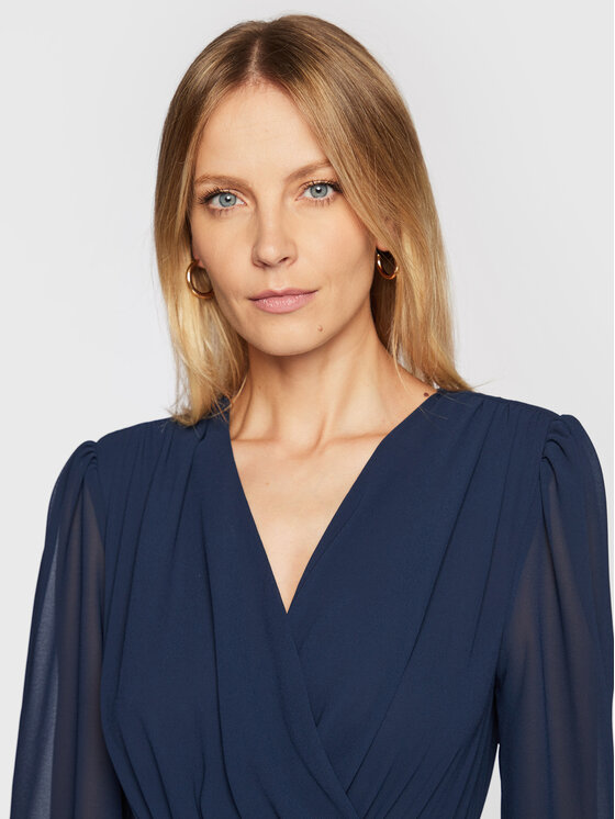 Rinascimento Rinascimento Коктейлна рокля CFC0111068003 Тъмносин Regular Fit