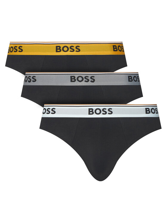 BOSS BOSS Apatinių šortų komplektas Brief 3P Power 50554683 Juoda