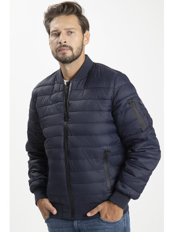 Cross Jeans Cross Jeans Kurtka bomber 40243-001 Granatowy Regular Fit