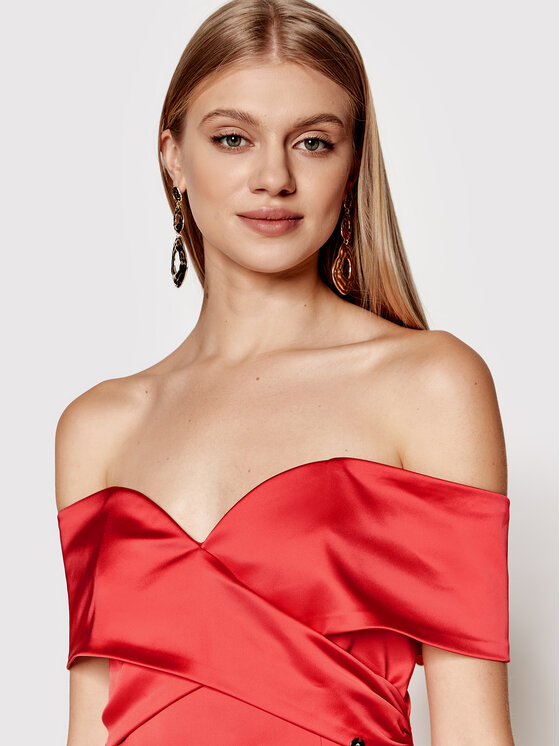 Liu Jo Liu Jo Coctailkleid CA2372 T3097 Rot Regular Fit