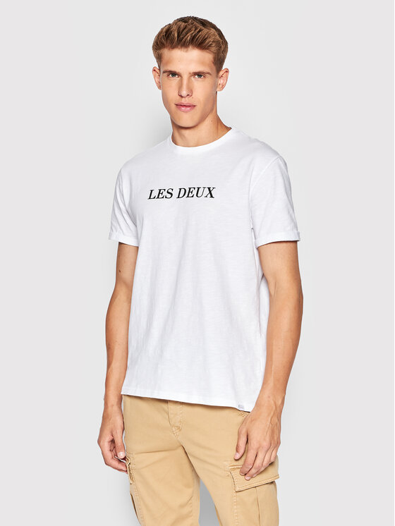 Les Deux Les Deux T-krekls LDM101099 Balts Regular Fit